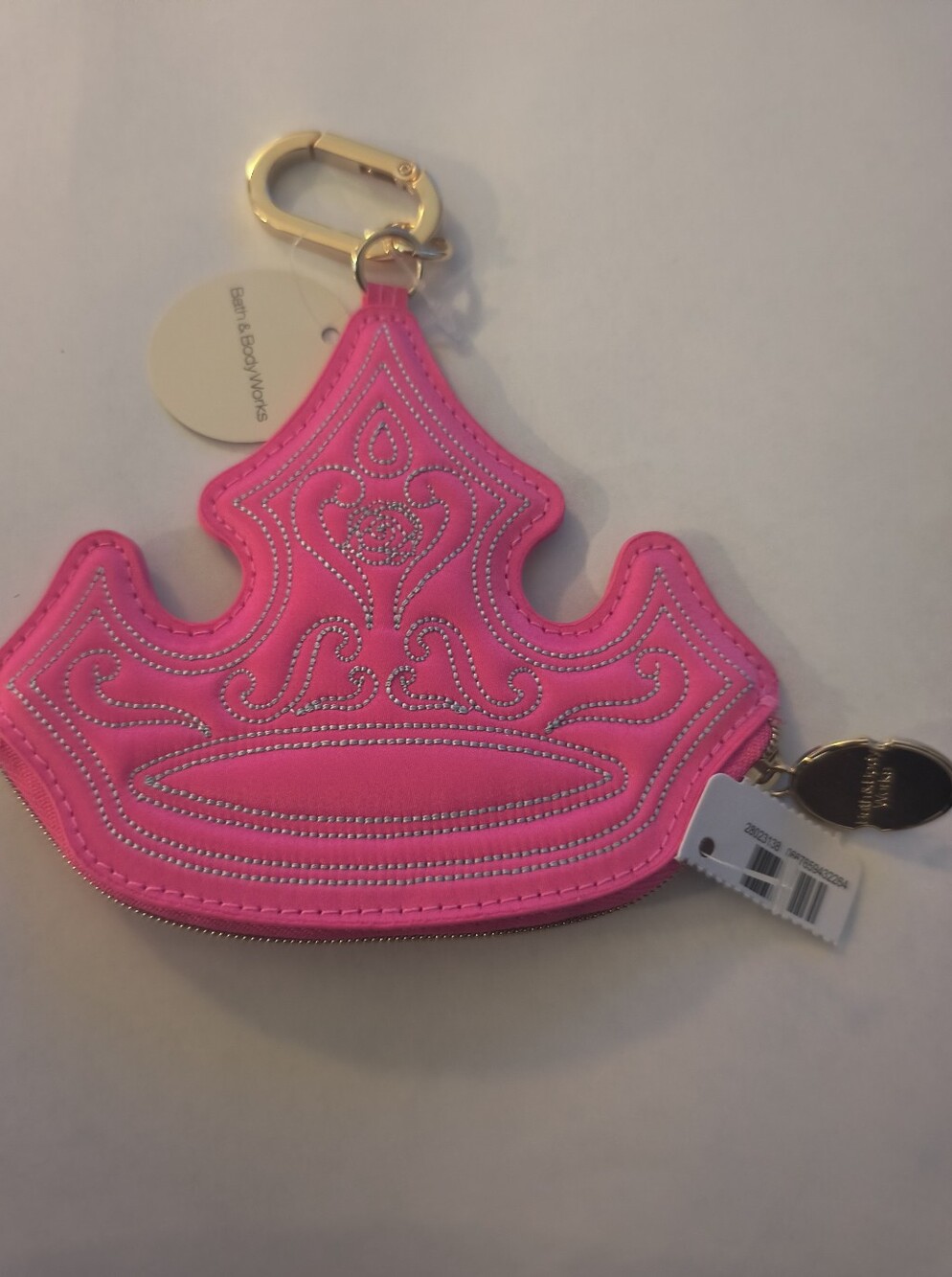 👑 Bath & Body Works x Disney Princess Aurora Crown Coin Purse / Keychain NWT